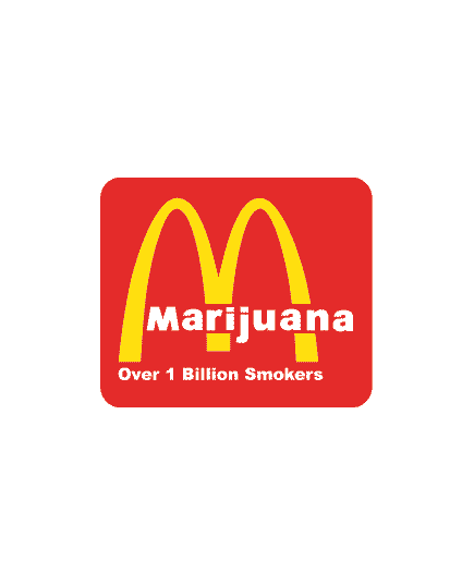 T-Shirt Marijuana parodie Mc Donald's